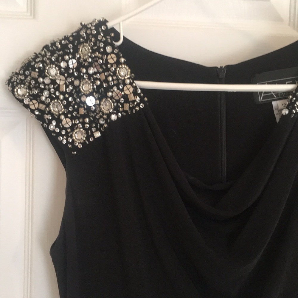 Alex Evenings Gown With Sequence Shoulder Detail - image 2